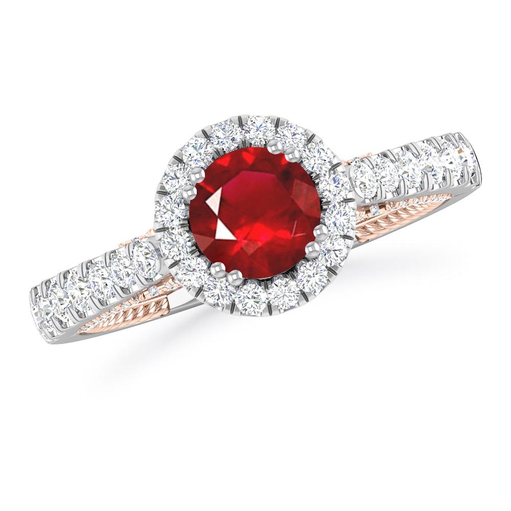 White Gold - Ruby