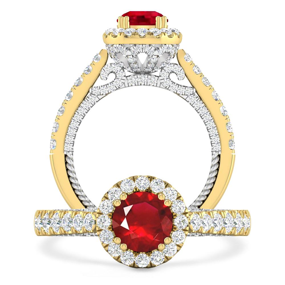 Yellow Gold - Ruby