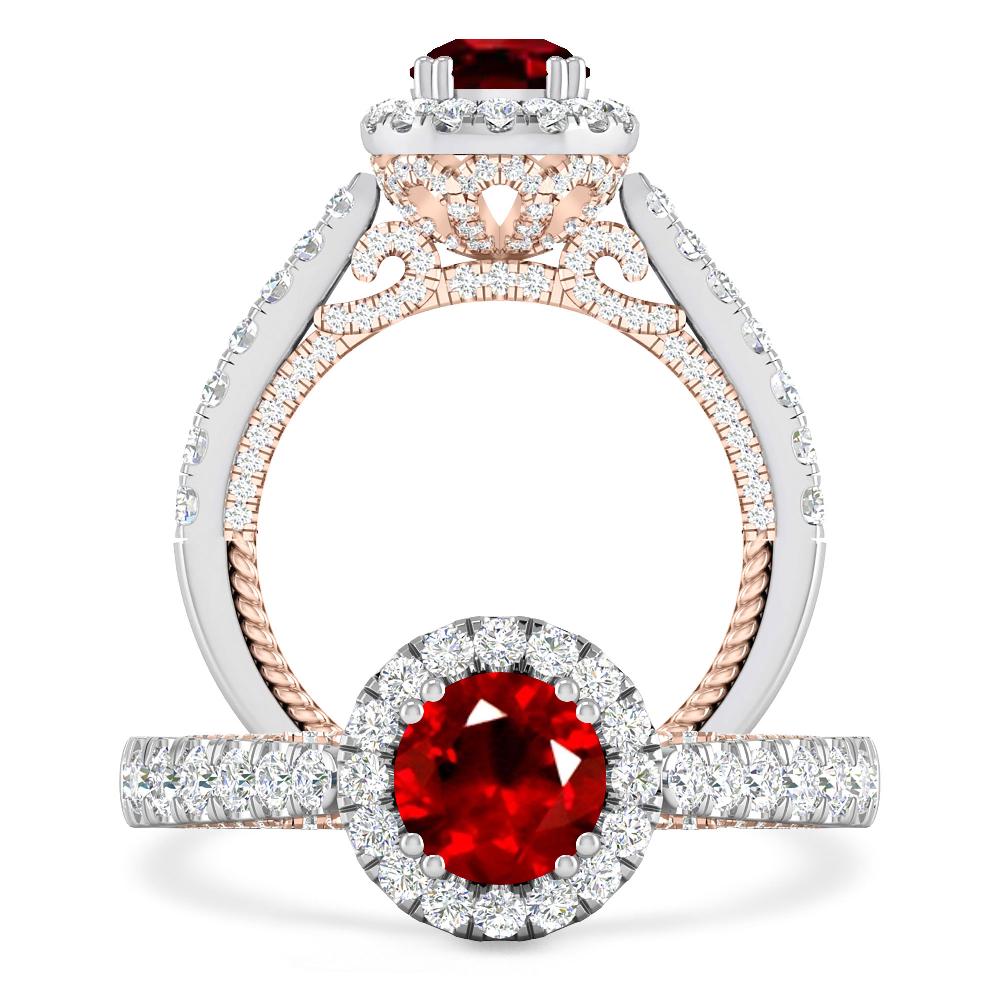 White Gold - Ruby