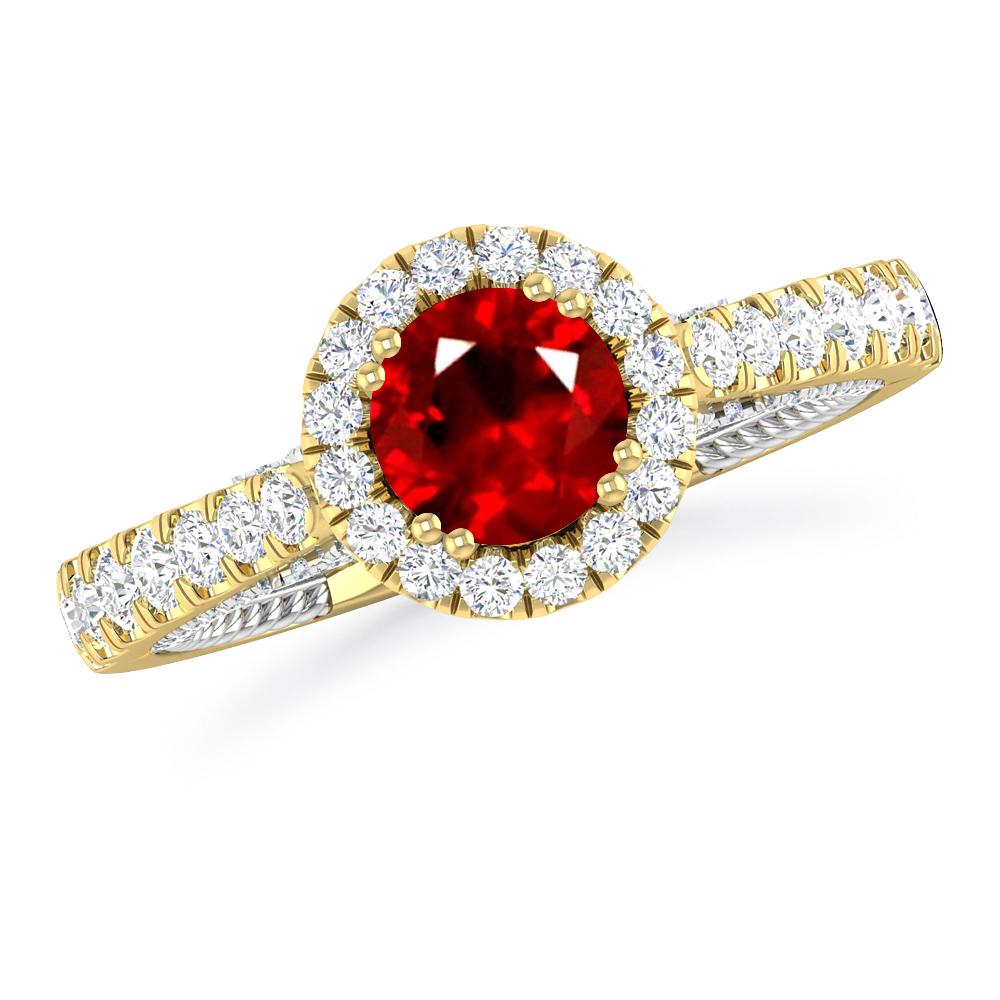 Yellow Gold - Ruby