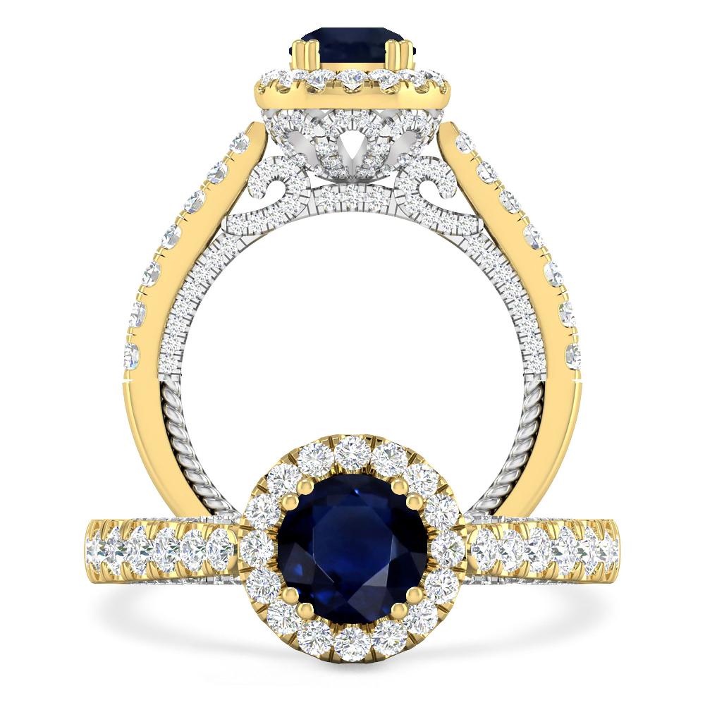 Yellow Gold - Sapphire