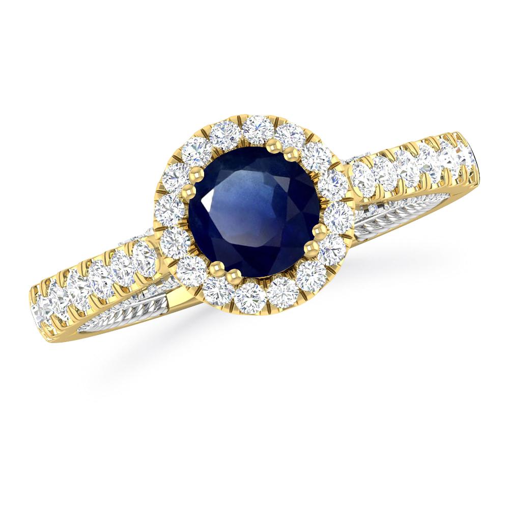 Yellow Gold - Sapphire