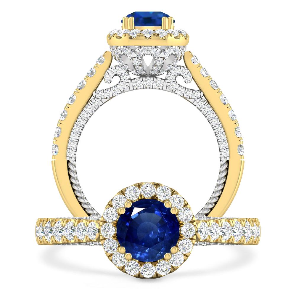 Yellow Gold - Sapphire