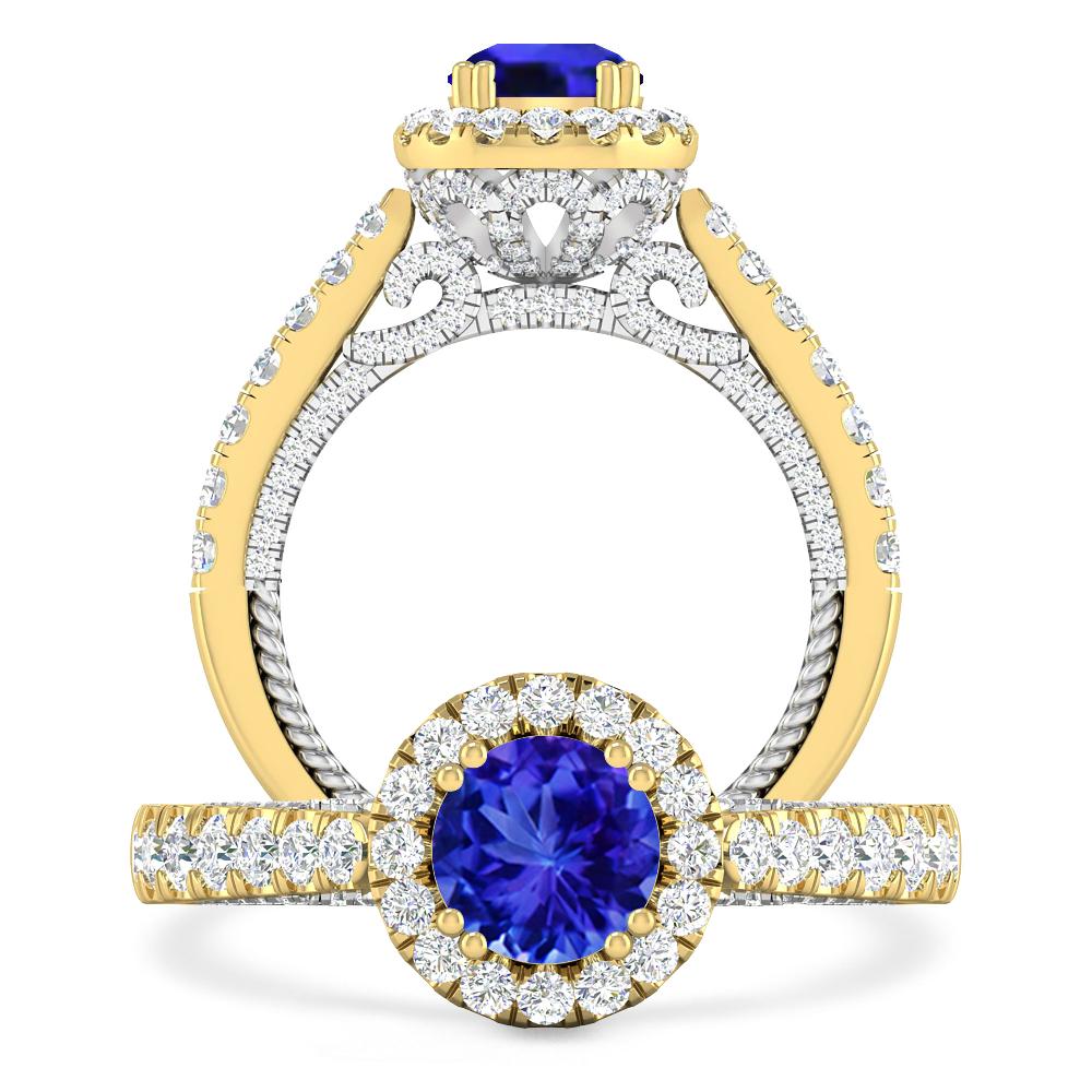 Yellow Gold - Tanzanite