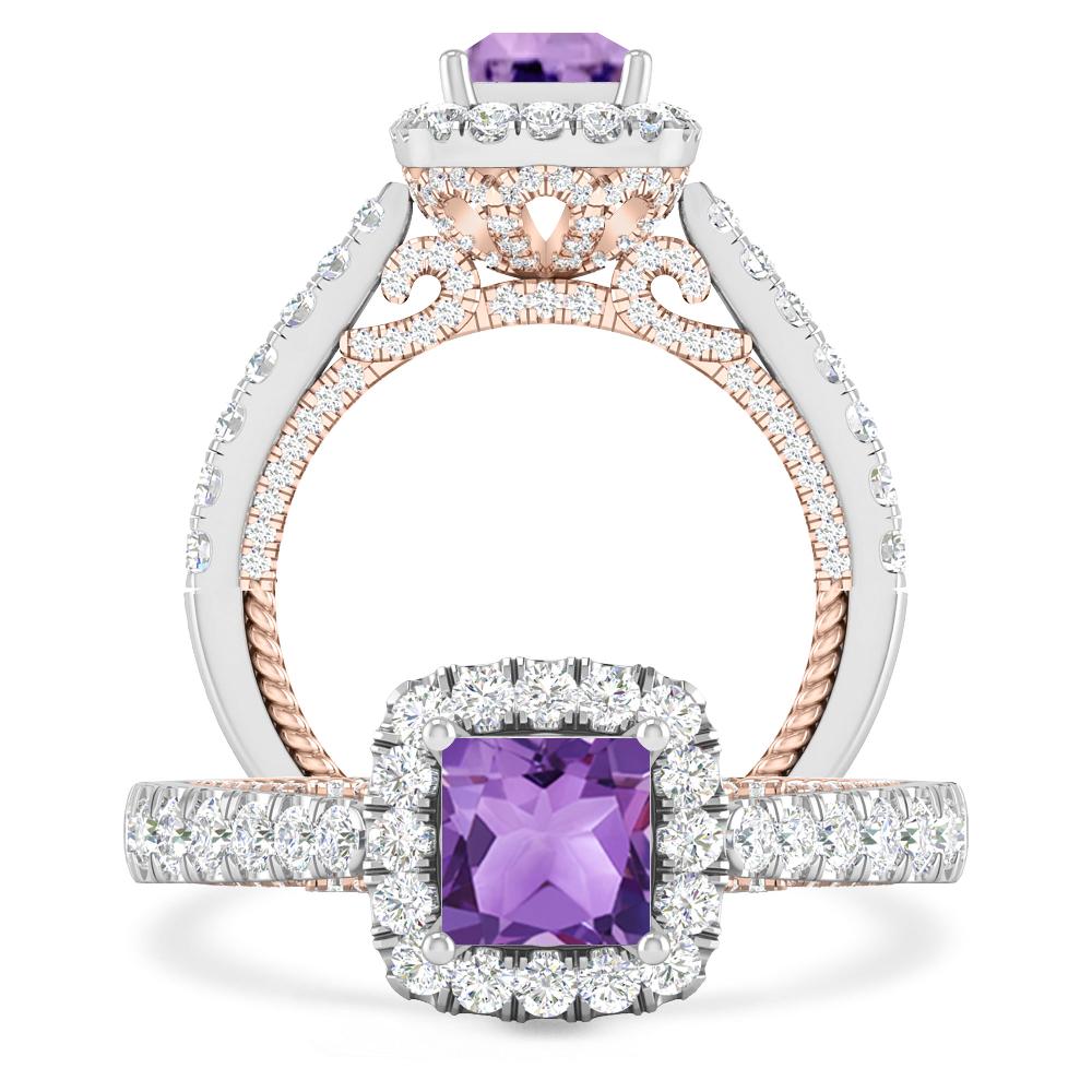 White Gold - Amethyst