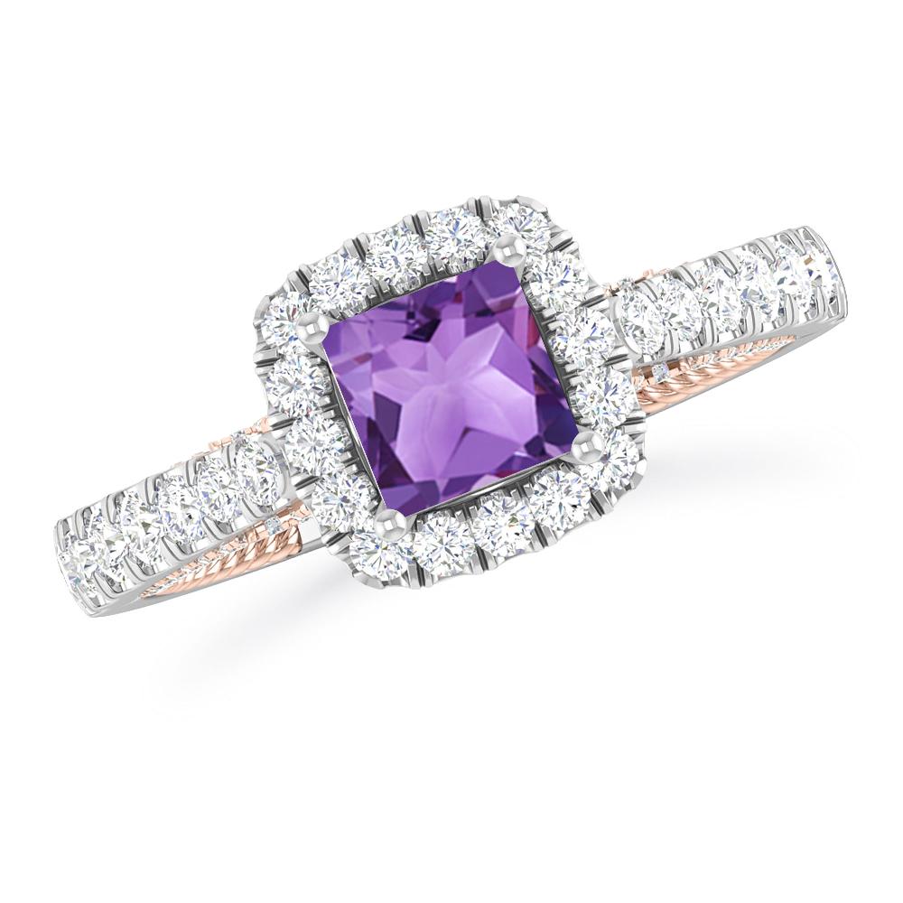 White Gold - Amethyst