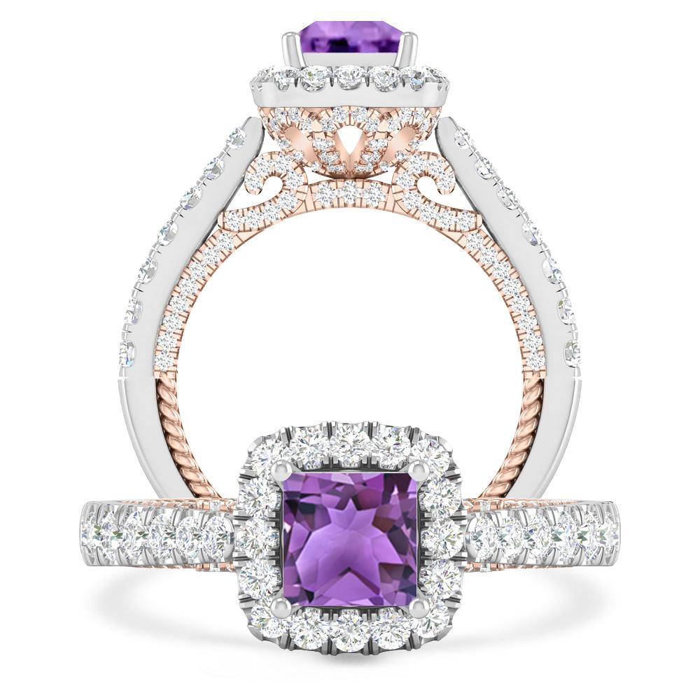 White Gold - Amethyst