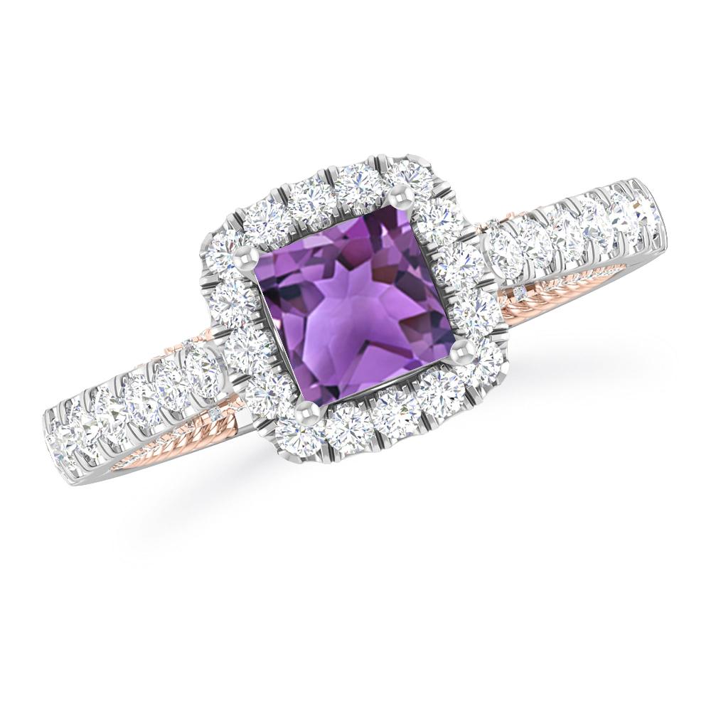 White Gold - Amethyst