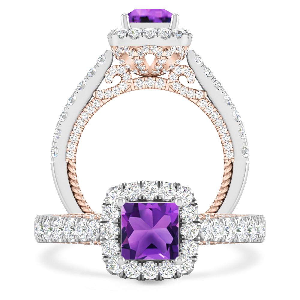 White Gold - Amethyst