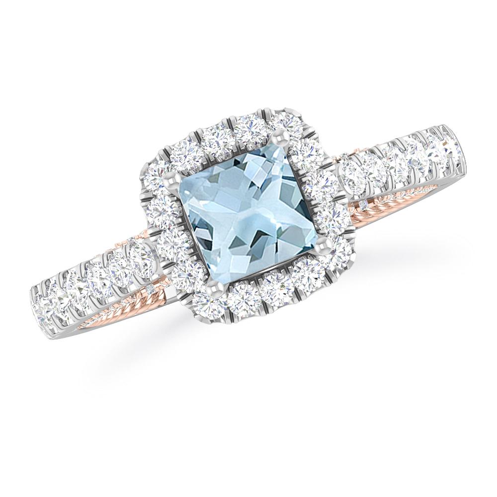 White Gold - Aquamarine