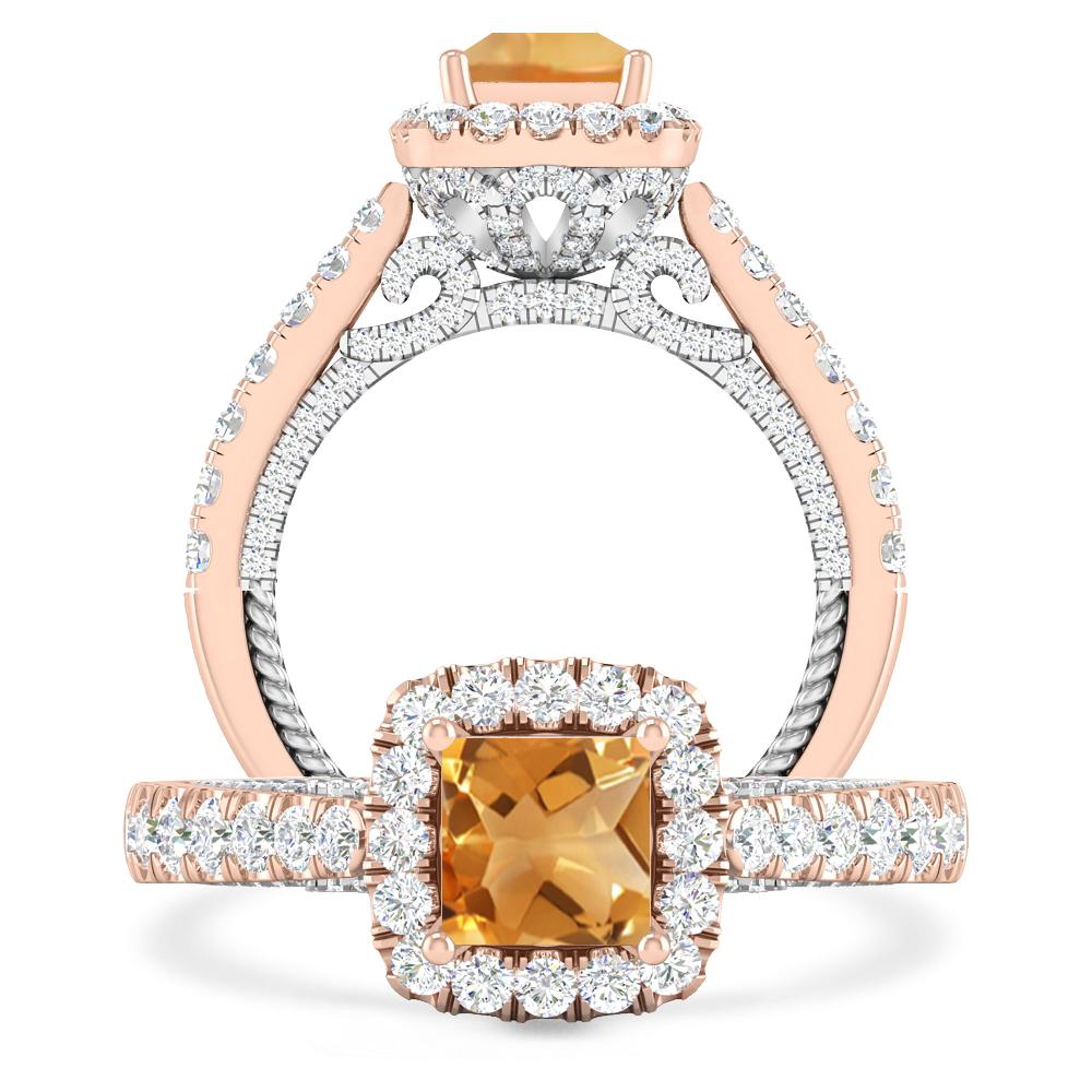 Rose Gold - Citrine