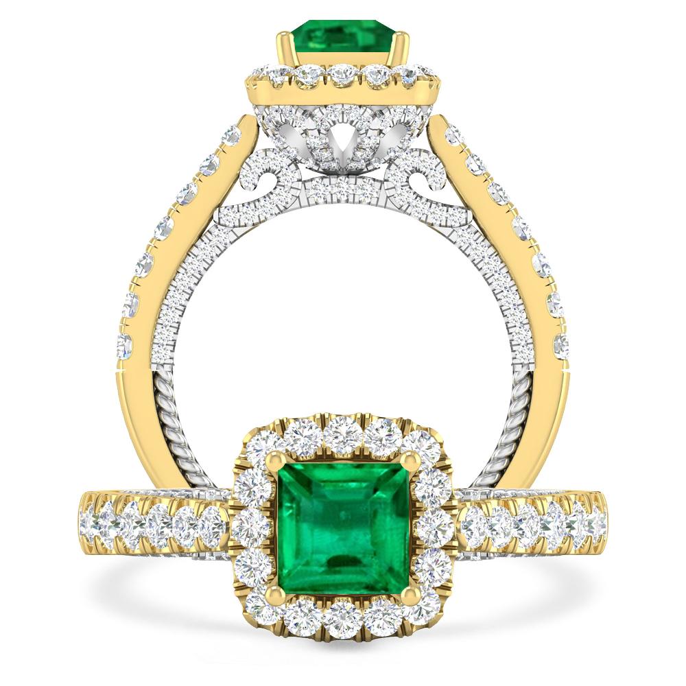 Yellow Gold - Emerald