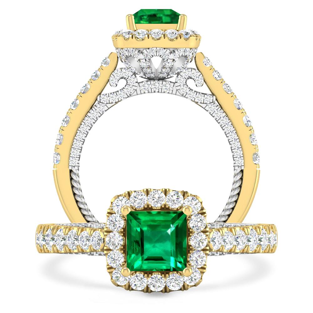 Yellow Gold - Emerald