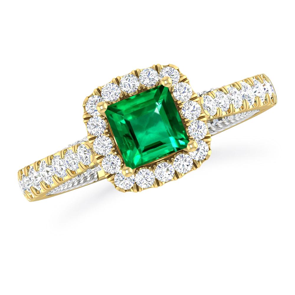 Yellow Gold - Emerald