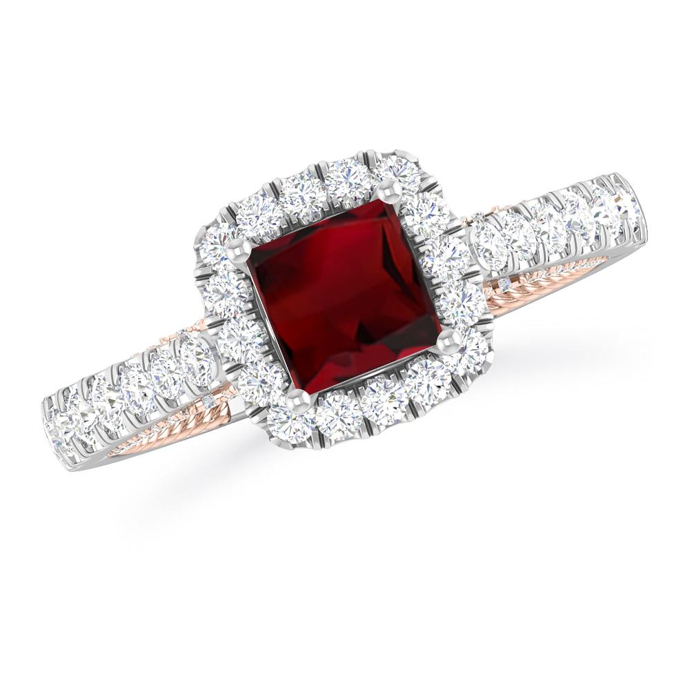 White Gold - Garnet