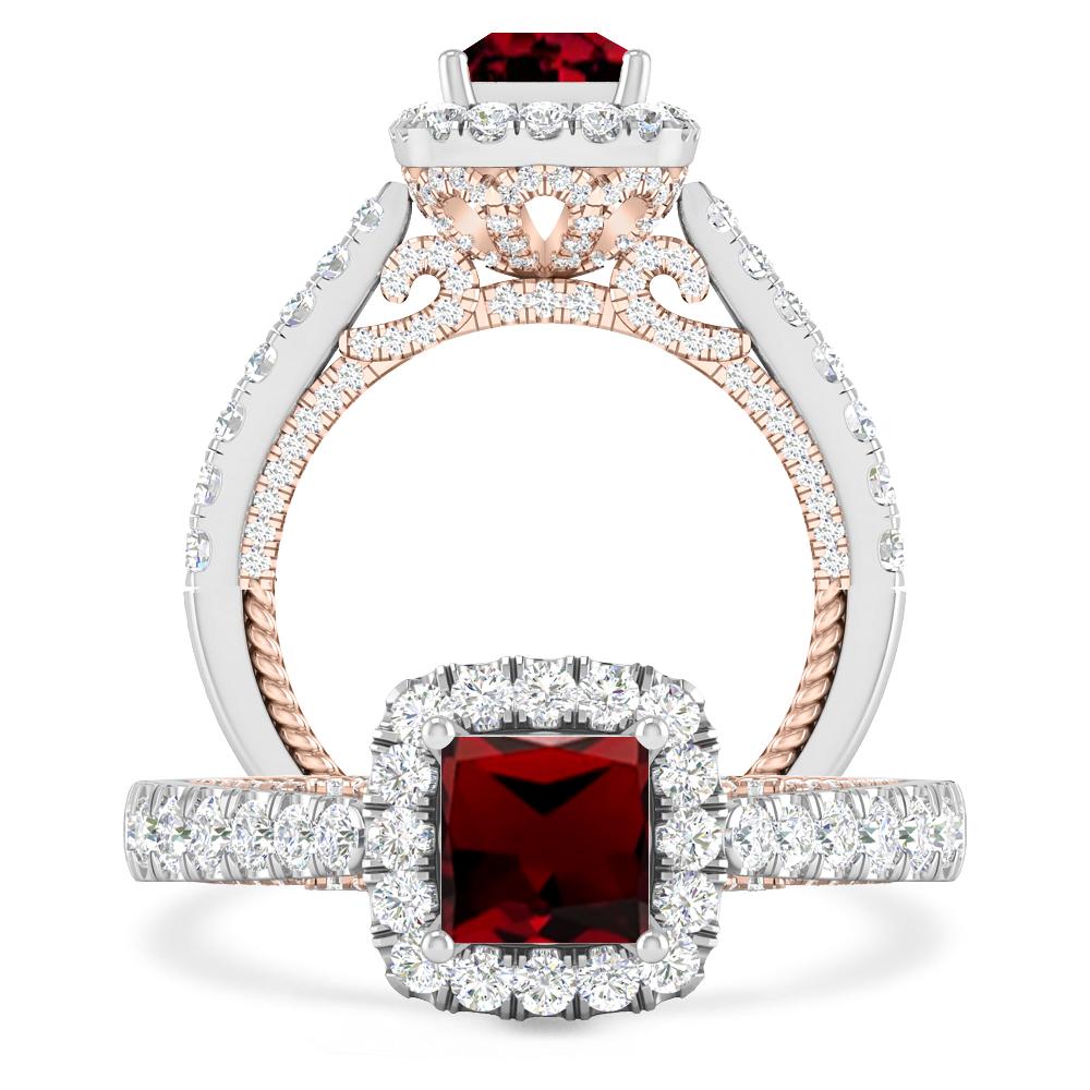 White Gold - Garnet