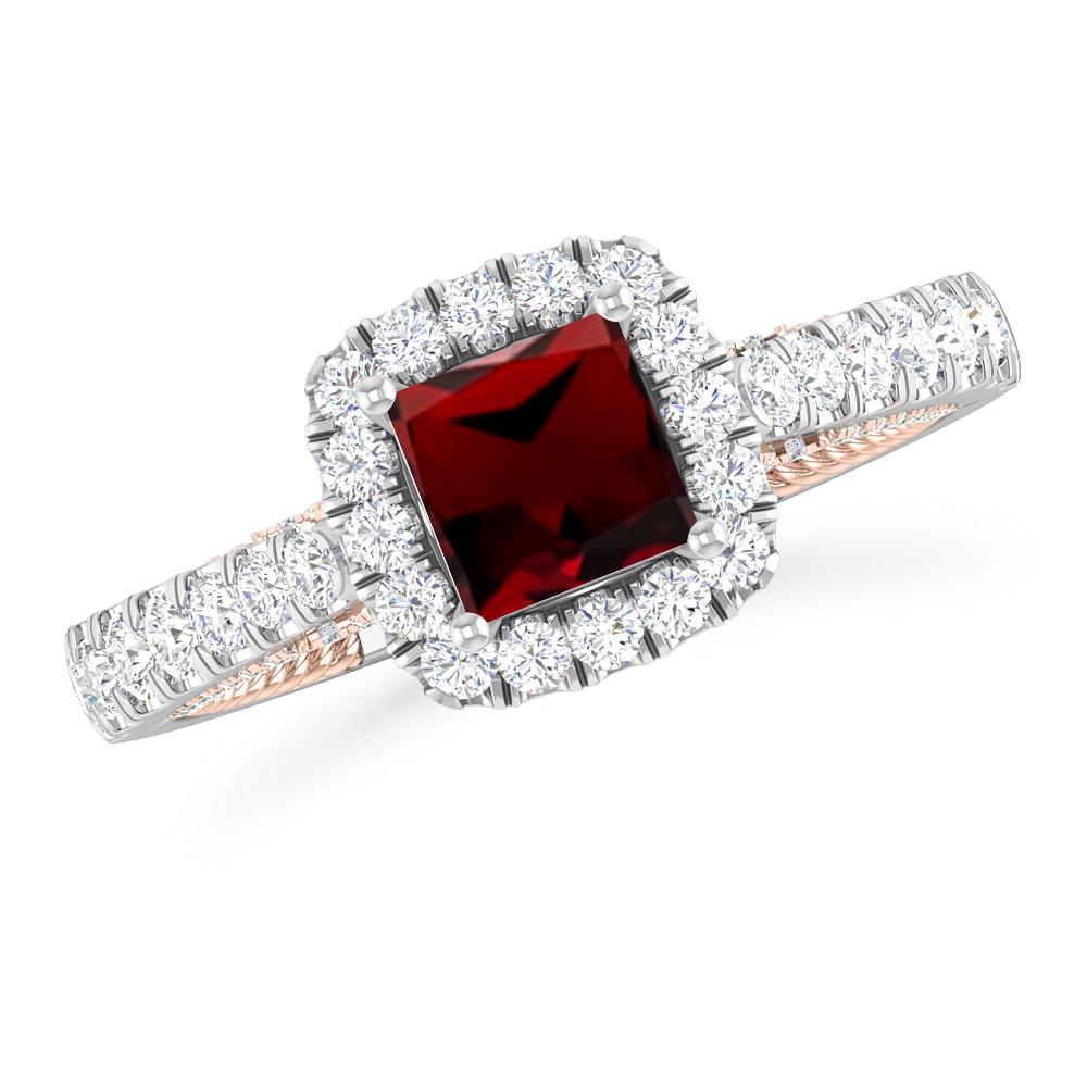 White Gold - Garnet