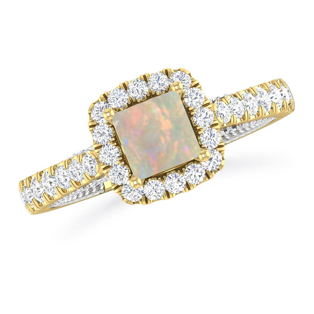 Yellow Gold - Opal