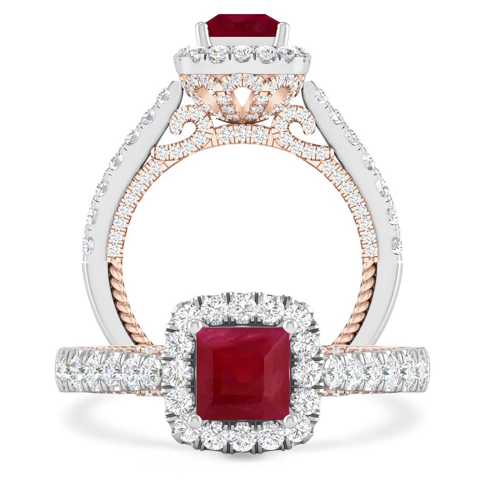 White Gold - Ruby