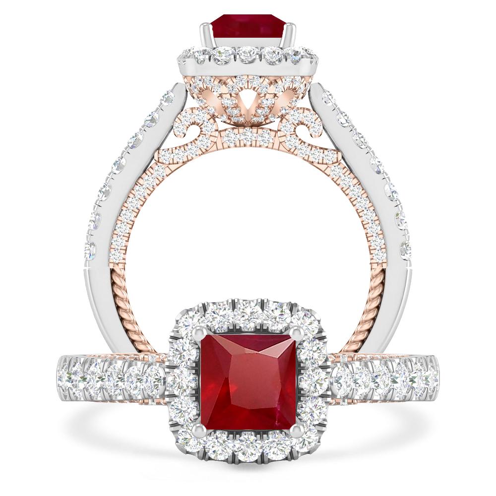 White Gold - Ruby