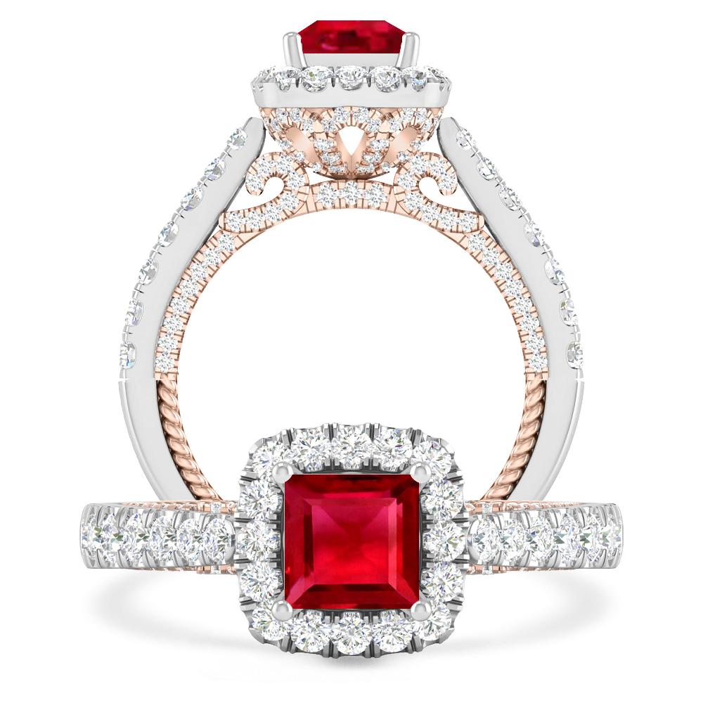 White Gold - Ruby