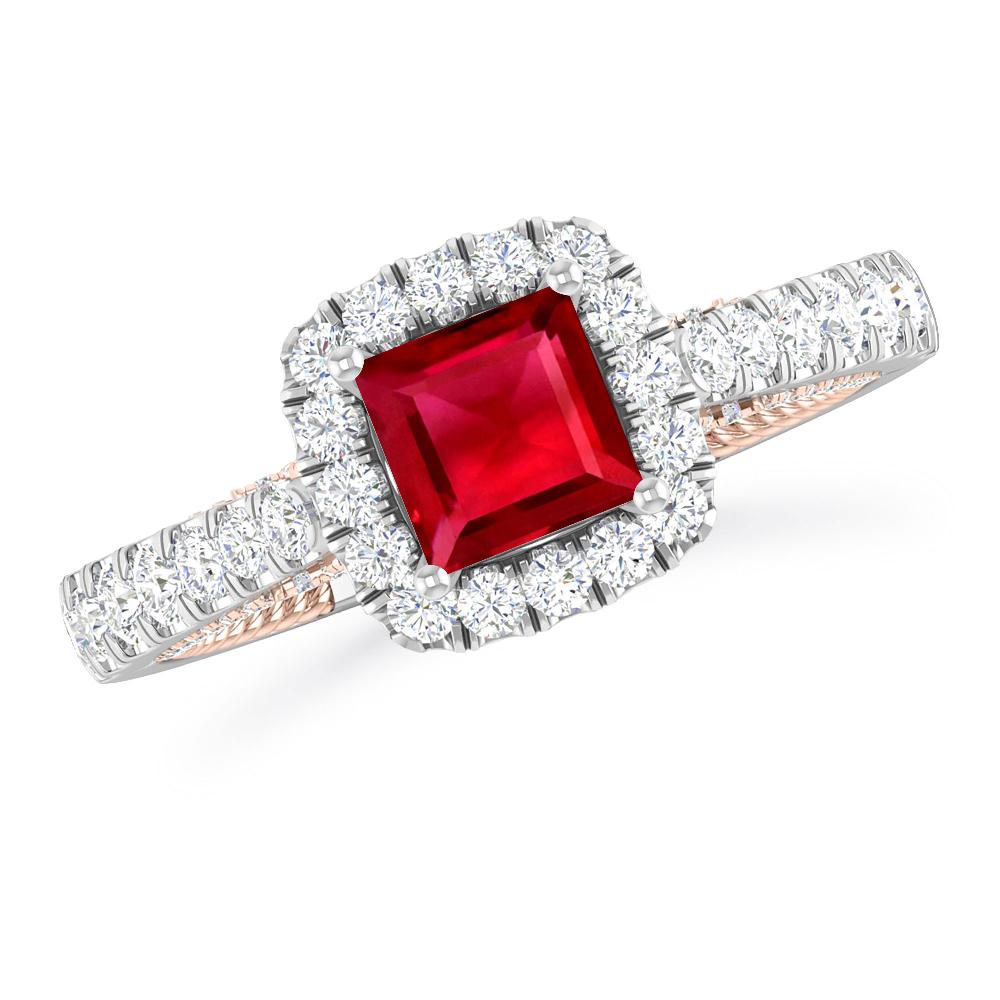 White Gold - Ruby