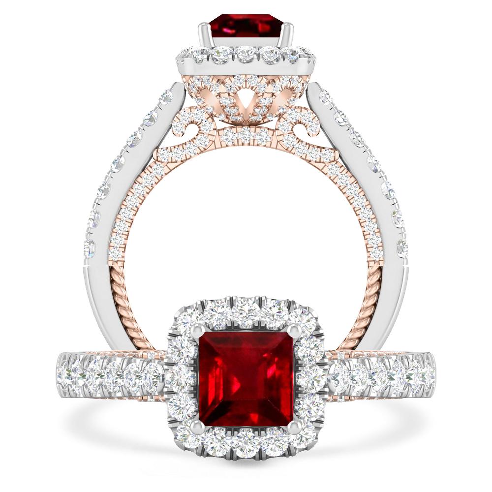 White Gold - Ruby