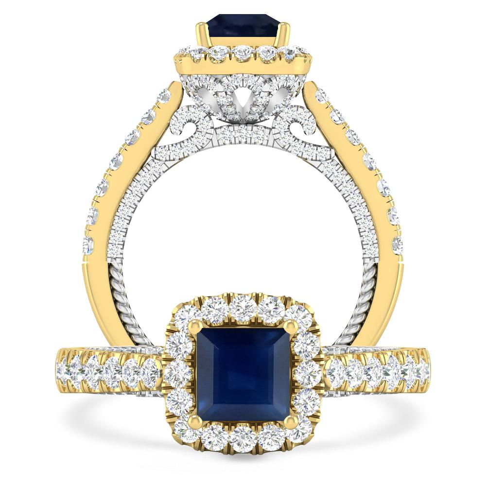 Yellow Gold - Sapphire