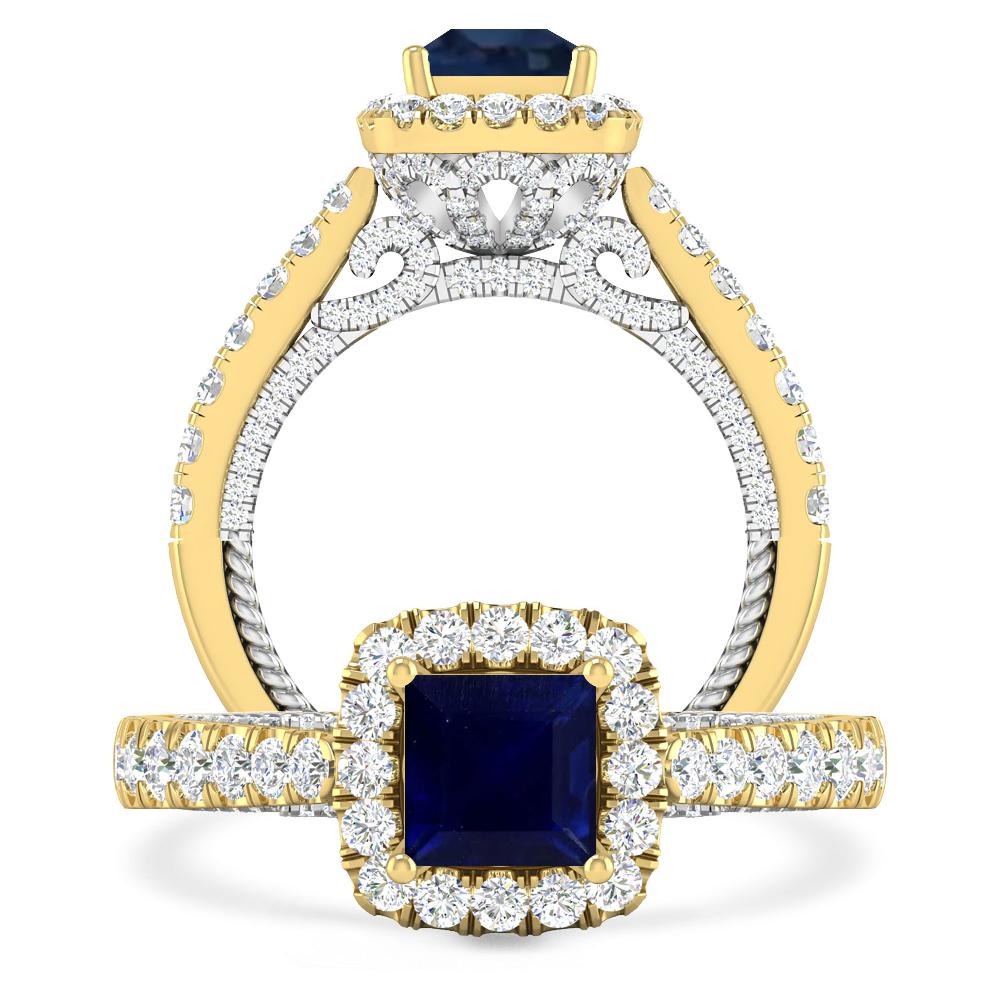 Yellow Gold - Sapphire