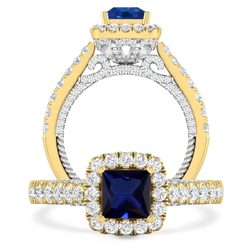 Yellow Gold - Sapphire