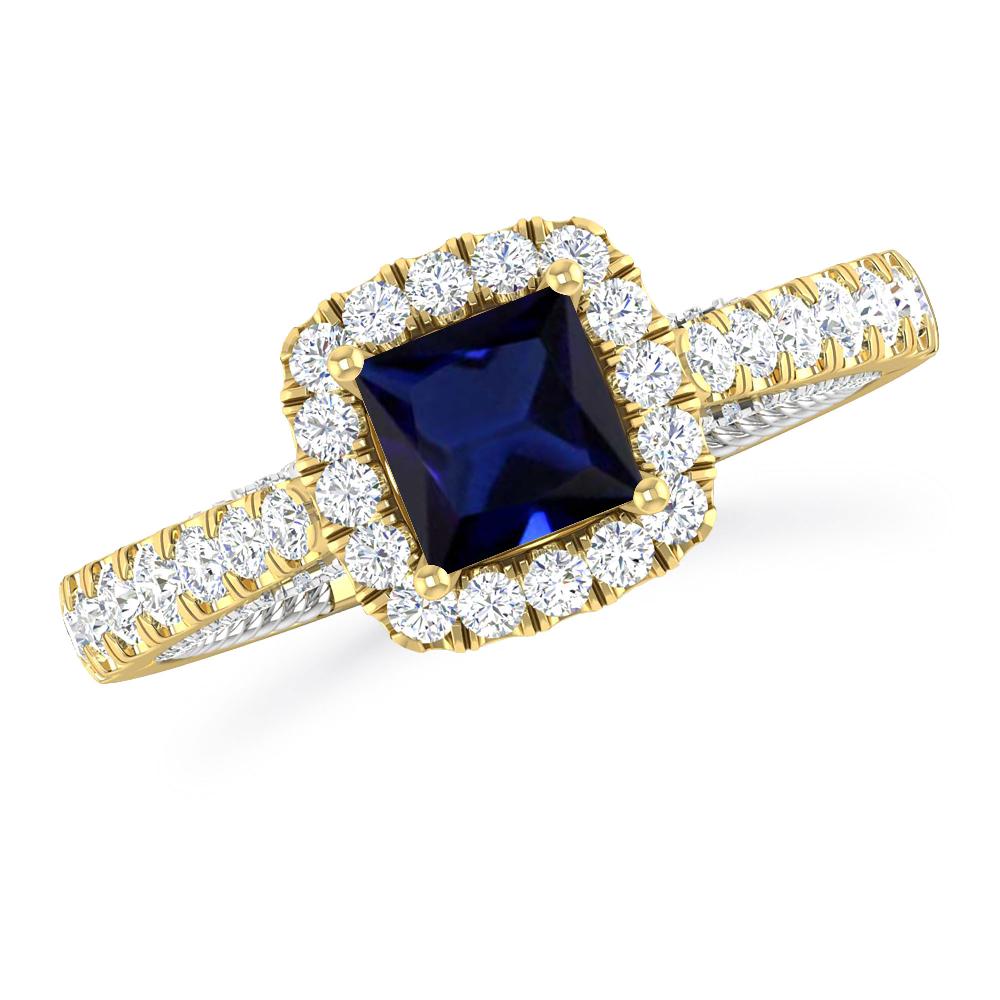 Yellow Gold - Sapphire