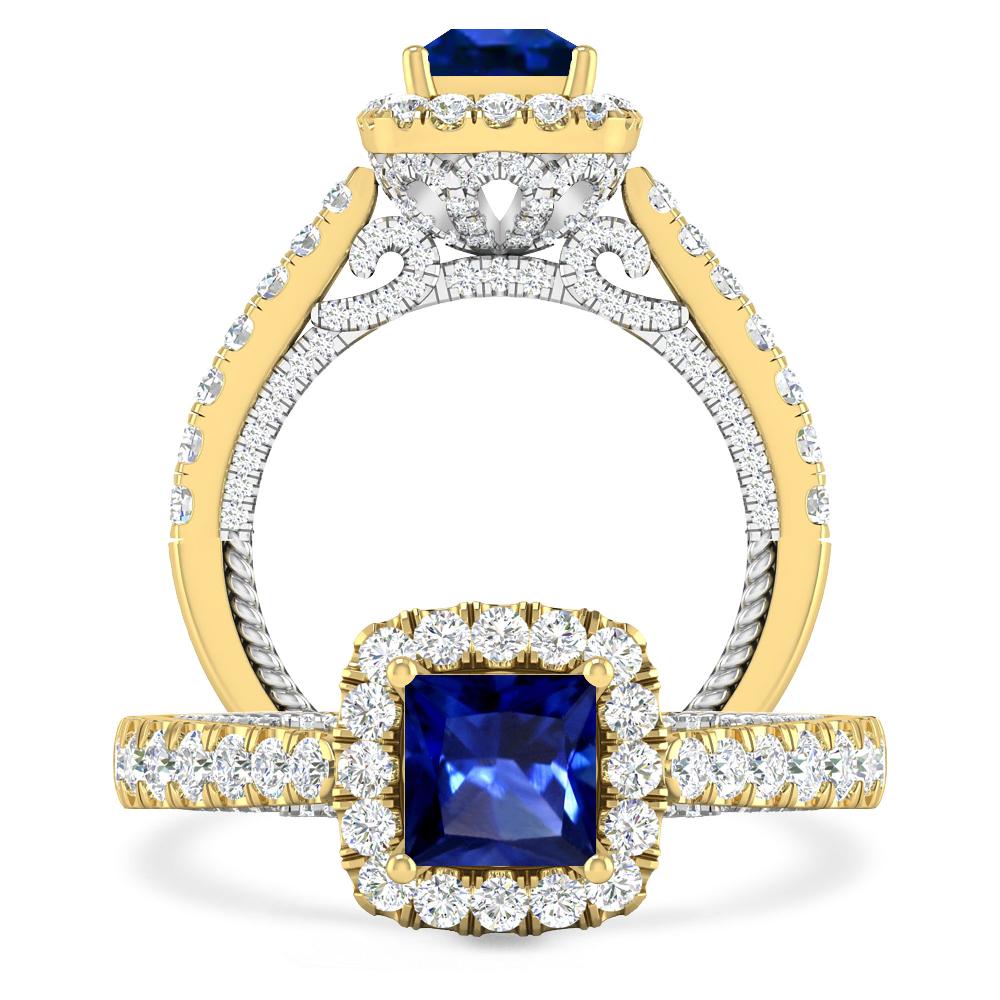 Yellow Gold - Sapphire