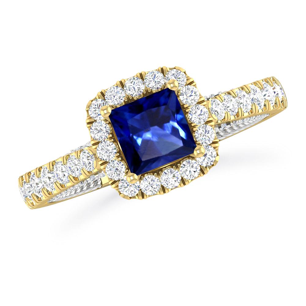 Yellow Gold - Sapphire