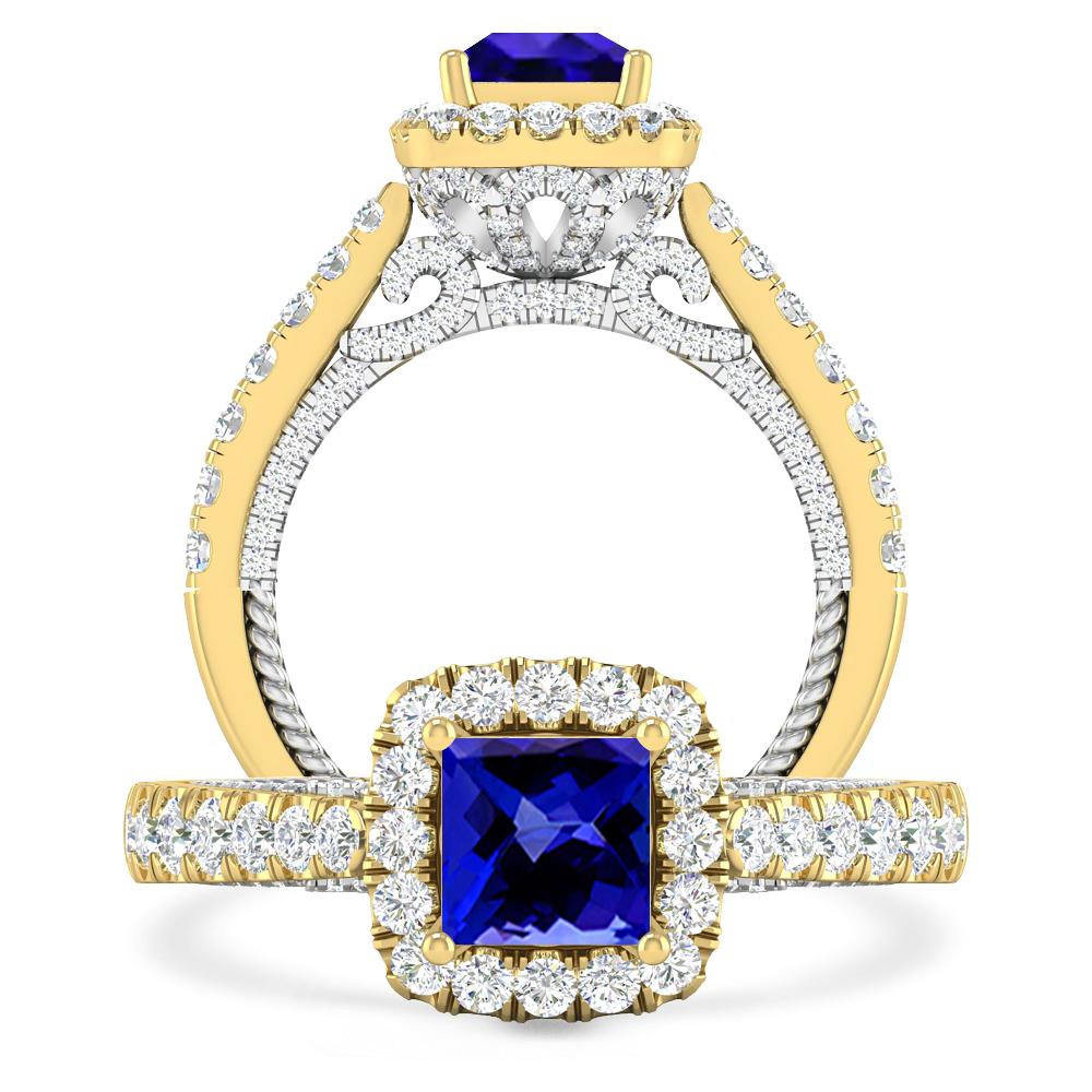 Yellow Gold - Tanzanite