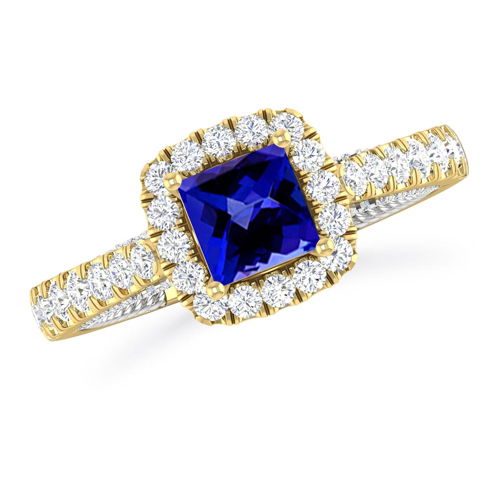 Yellow Gold - Tanzanite