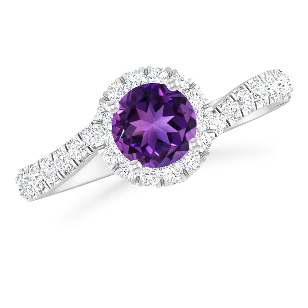 White Gold - Amethyst