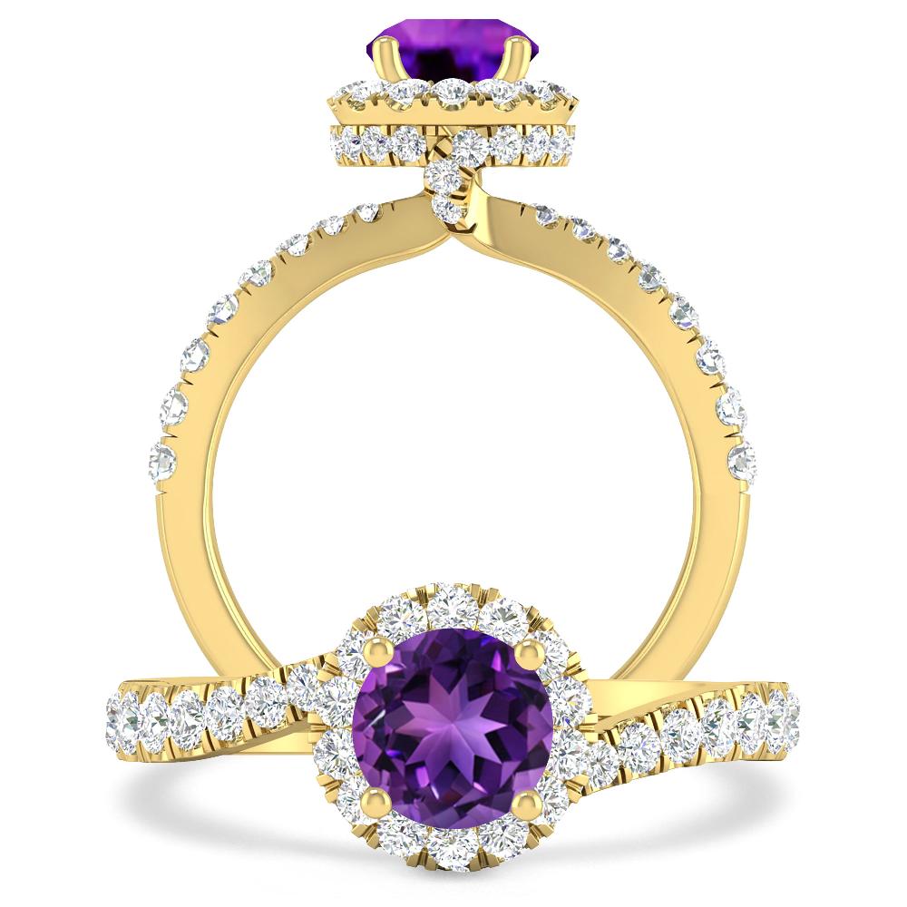 Yellow Gold - Amethyst