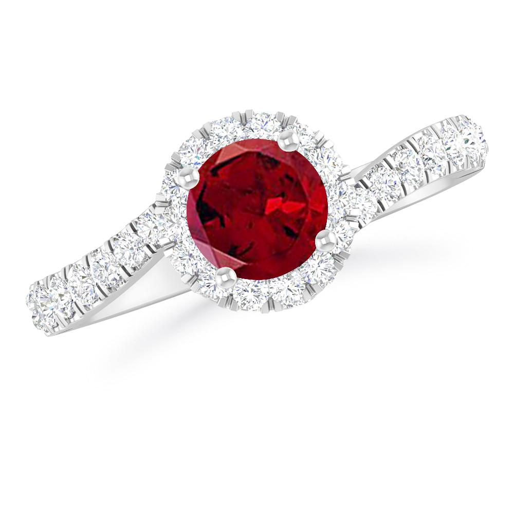 White Gold - Garnet