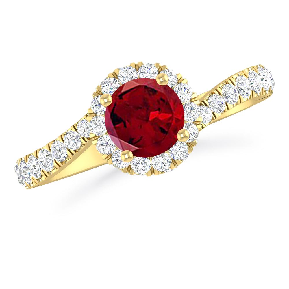 Yellow Gold - Garnet