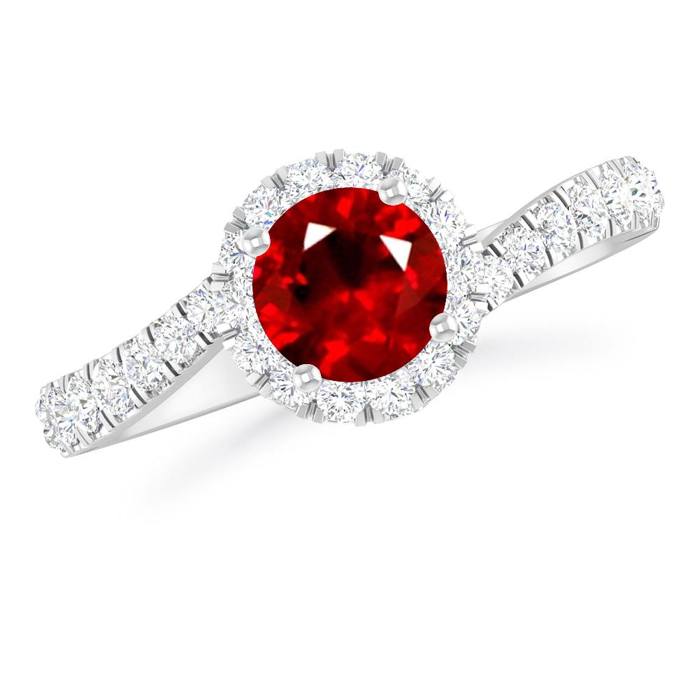 White Gold - Ruby