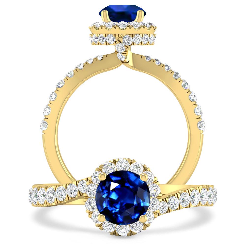 Yellow Gold - Sapphire