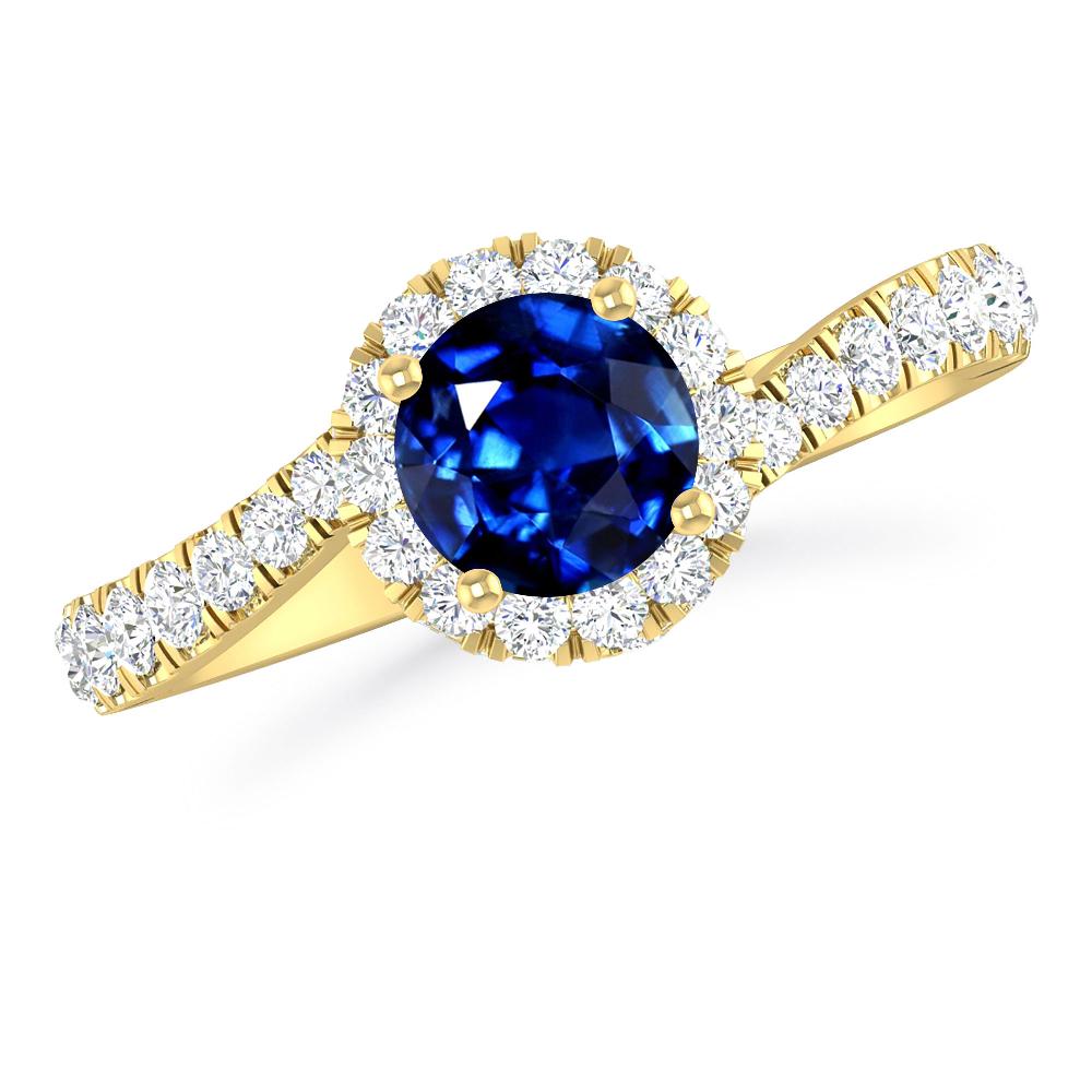 Yellow Gold - Sapphire