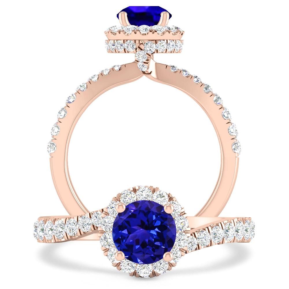 Rose Gold - Tanzanite