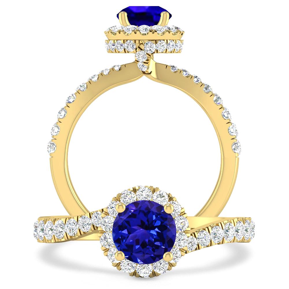 Yellow Gold - Tanzanite
