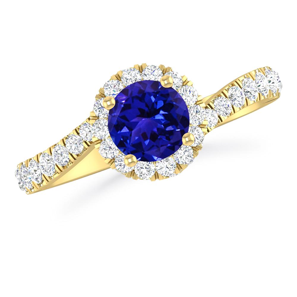 Yellow Gold - Tanzanite