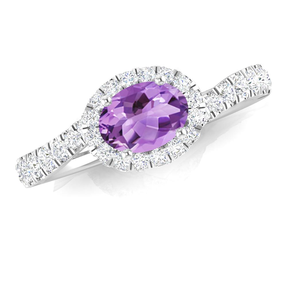 White Gold - Amethyst