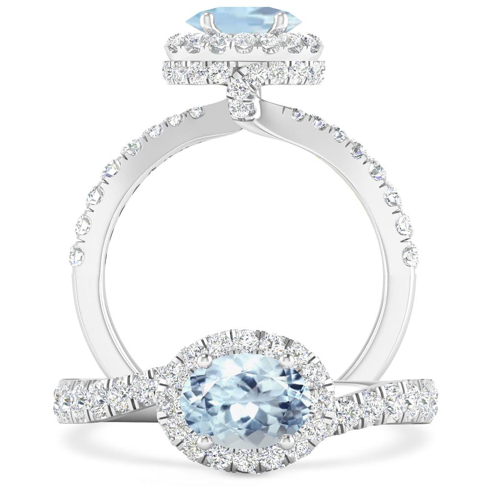 White Gold - Aquamarine