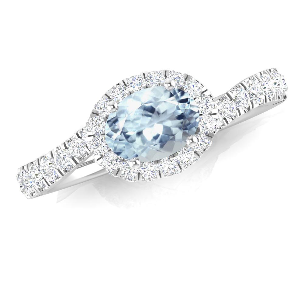 White Gold - Aquamarine