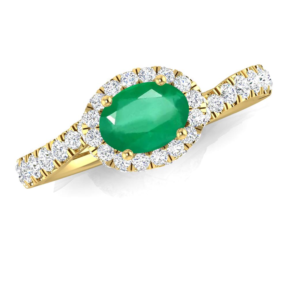 Yellow Gold - Emerald