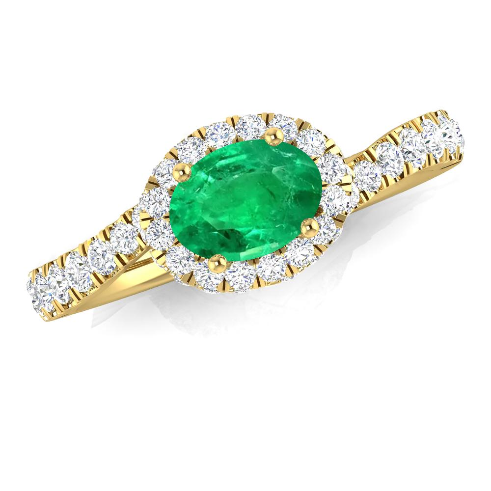 Yellow Gold - Emerald